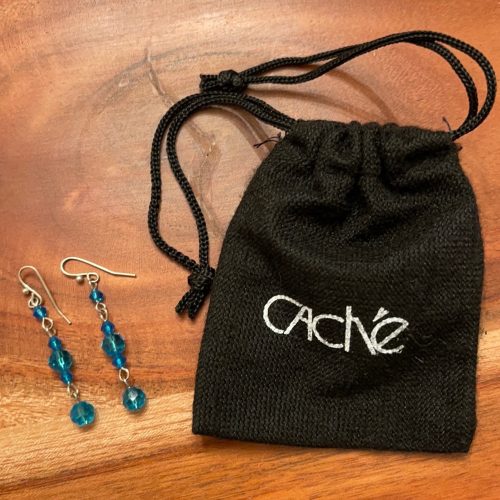 Cache Beaded Dangle Earrings - image 2